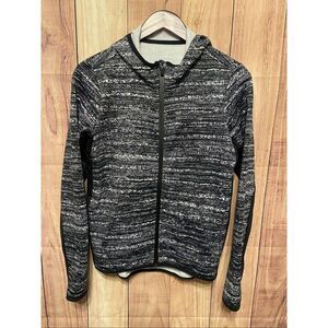 Nike Therma-Fit M static grey light jacket zip up athletic active wear hoodie